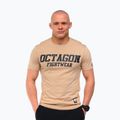 Мъжка тениска Octagon FW Straight бежова