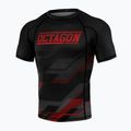 Мъжки рашгард Octagon Racer Premium черен/червен