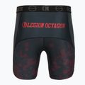 Мъжки тренировъчни шорти Octagon Legion Grunge черно/червено 2