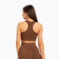 Дамски тренировъчен сутиен Gym Glamour push up кафяв 373 2