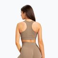 Дамски тренировъчен сутиен Gym Glamour push up бежов 320 2