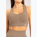 Дамски тренировъчен сутиен Gym Glamour push up бежов 320 3