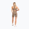 Дамски шорти за тренировка Gym Glamour Bikers push up beige 316 13