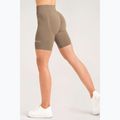 Дамски шорти за тренировка Gym Glamour Bikers push up beige 316 14