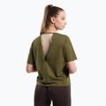 Дамска тренировъчна тениска Gym Glamour V Khaki 423 3