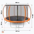 HUMBAKA Super 427 cm оранжев градински батут Super-14' Tramps 17