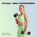 Гумиран дъмбел XTREXO Hex 17,5 кг 2
