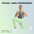 Гумирана чугунена тежест XTREXO черен RW5 5 kg 2