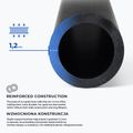 Футболна врата OneTeam One 300 x 200 cm от поцинкована стомана, бяла/черна 6