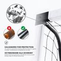 Футболна врата OneTeam One 300 x 160 cm от поцинкована стомана, бяла/черна 13