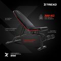 Тренировъчна пейка XTREXO B100 черна 5