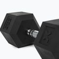Гумиран дъмбел XTREXO Hex 27,5 кг 8