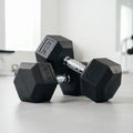 Гумиран дъмбел XTREXO Hex 27,5 кг 3