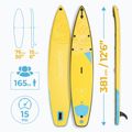 Дъска SUP AQUASTIC Touring 12'6" жълт 18