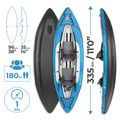 Надуваем каяк за 2 лица AQUASTIC Delft 11'0'' blue 15