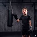 Първи тренировъчен боксов комплект за деца HOOK FIGHTING Черен 3