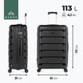 Голяма пътна чанта KADVA Cayes 113 л черна 3