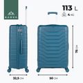 Куфар за пътуване KADVA Sancho 113 l, син 3