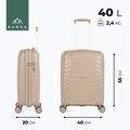 Куфар за пътуване KADVA Brava 40 l бежов 3