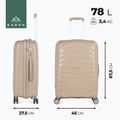 Куфар за пътуване KADVA Brava 78 l бежов 3