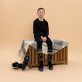 Детски скиорски чорапи KADVA Woolan Jrb черно/синьо 2