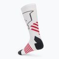 Дамски скиорски чорапи KADVA Skio W white/pink 2
