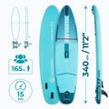 Комплект надуваема дъска SUP AQUASTIC Perth Pro 11'2" all-round green 19