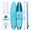 Комплект надуваема дъска SUP Compact 11'0" синя 27