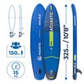 Комплект надуваема дъска SUP AQUASTIC Perth 10'8" allround dark blue 18