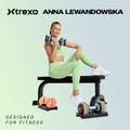 Тренировъчна пейка XTREXO BenchFit Lite със стойка и щанга черна 2