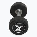 Гумен чугунен дъмбел XTREXO Pro 8 kg black 7