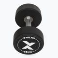 Гумен чугунен дъмбел XTREXO Pro 16 kg black 7