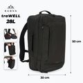 Туристическа раница KADVA traWELL 28 л черна 2