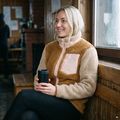 Дамски поларен суичър KADVA Rodvik WMNS бежов 10