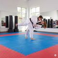 Подложка HOOK FIGHTING x Jen Yau puzzle tatami със сертификат World Taekwondo Federation blue 3