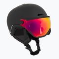 Детска скиорска каска ATTABO Avens 2.0 Jr с визьор, черна