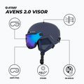 Детска скиорска каска ATTABO Avens 2.0 Jr Visor dark blue 2