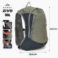 Туристическа раница KADVA Zivo 10 л сива 2