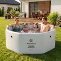 Надуваем басейн AQUASTIC ONSEN drop stitch 1400 l 186 cm сив 18