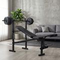 Тренировъчна пейка XTREXO BenchFit Lite със стойка и щанга черна 6