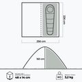KADVA BIKEdome 1-местна велосипедна палатка зелена 21