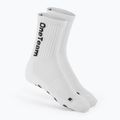Детски футболни чорапи OneTeam Precision Grip non-slip 2-pack white