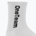 Детски футболни чорапи OneTeam Precision Grip non-slip 2-pack white 3