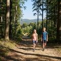 Детска трекинг тениска KADVA TrailCore breathable pink 5
