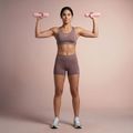 Комплект дъмбели XTREXO SCULPT 2 x 1 кг розов 4