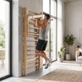 Гимнастическа стълба с лост XTREXO LW100 wooden 10