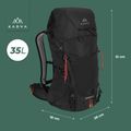 Туристическа раница KADVA Sendero 35 л черна 21