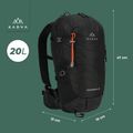 KADVA Escapada 20 л туристическа раница черна 18