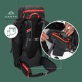 Туристическа раница KADVA Vagabundo 40 л черна 26