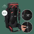 Туристическа раница KADVA Vagabundo 40 л черна 28
